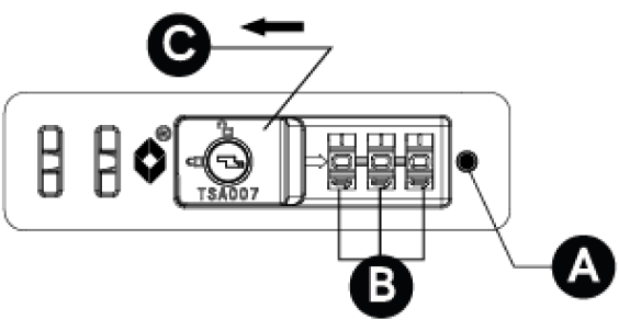 Ilustração Cadeado TSA Flat